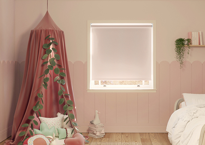 Shimmer (Blackout), Rose Gold - Twist&Fit Roller Blind - Image 3